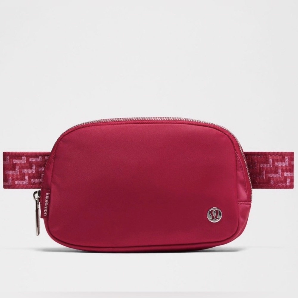 Lululemon Metallic Pink L Monogram Belt Bag